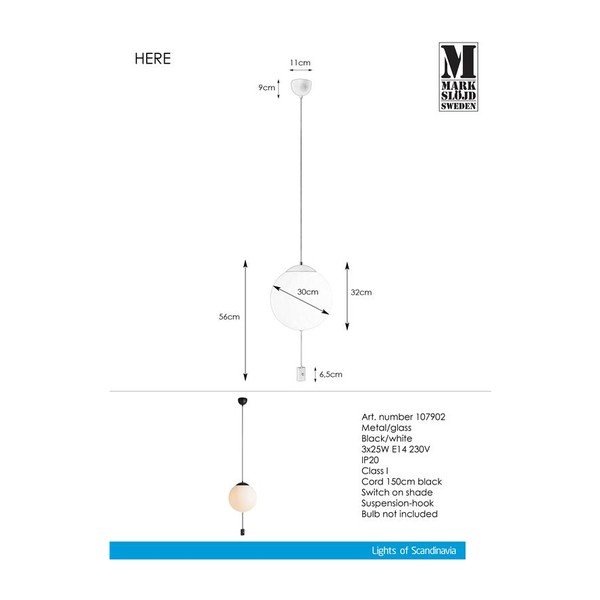 Závesné svietidlo Markslöjd Here Pendant 3L-image-3