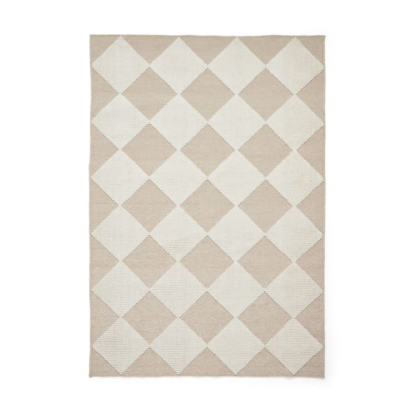 Bielo-béžový prateľný koberec 160x230 cm Lyna Beige&White – Think Rugs