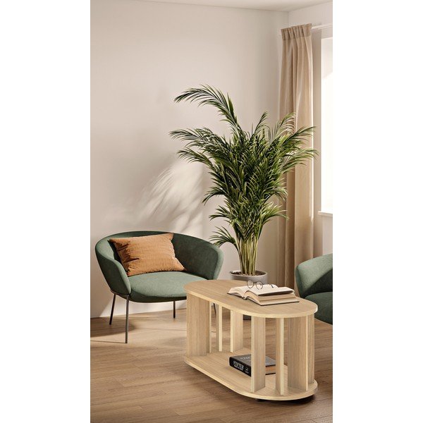 Konferenčný stolík v dekore duba v prírodnej farbe 50x110 cm Nora – TemaHome-image-4