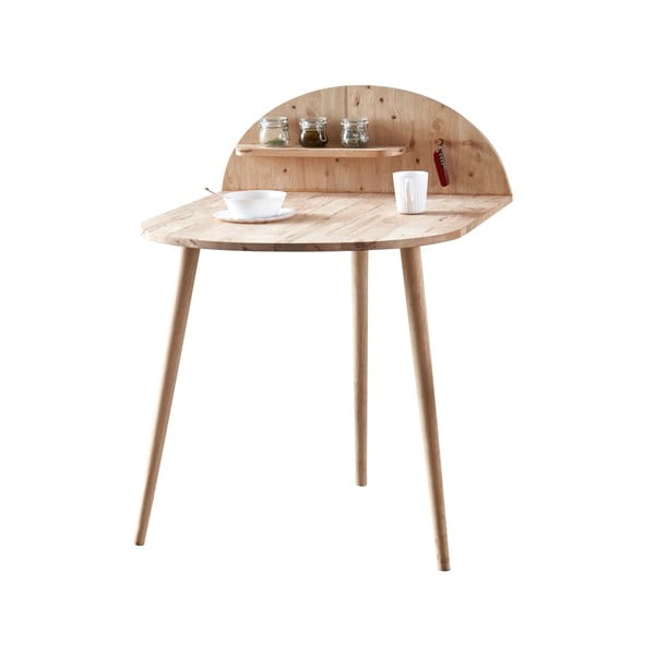 Jedálenský stôl k stene s odkladacou poličkou DEEP Furniture Ted-image-2