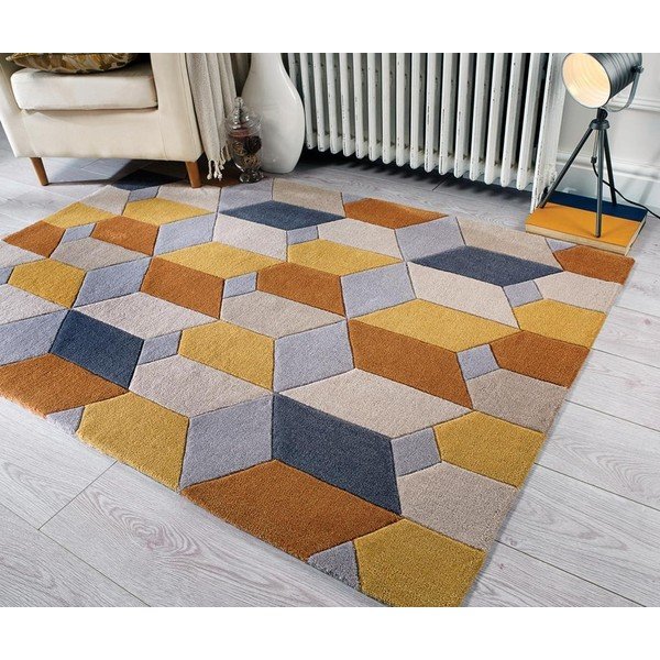 Žltý koberec Flair Rugs Scope, 80 x 150 cm-image-4
