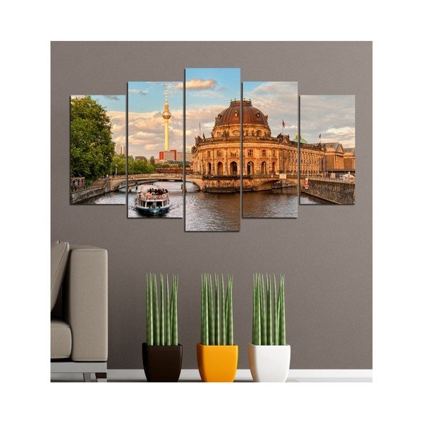 Viacdielny obraz 3D Art Historic Building, 102 × 60 cm-image-1
