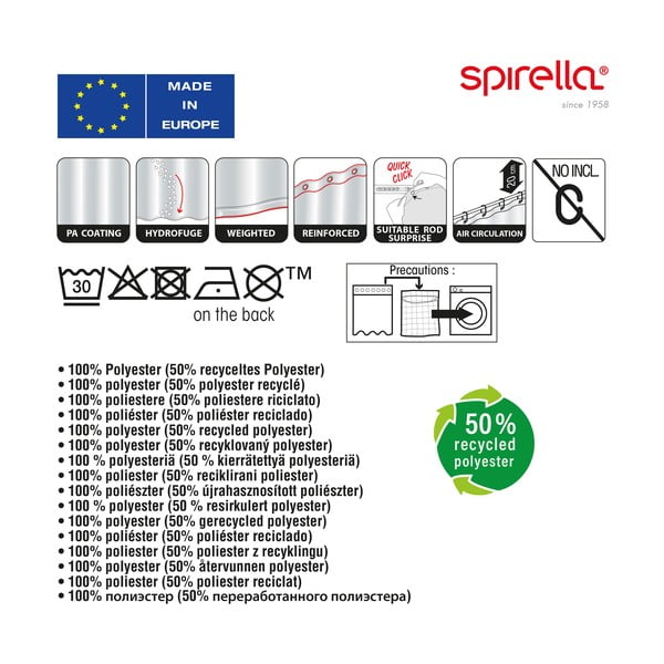 Sprchový záves 180x200 cm Vision – Spirella-image-2