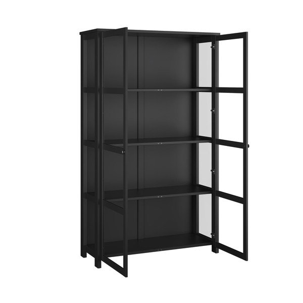 Čierna vitrína 124x210 cm Excellent - Tvilum-image-4