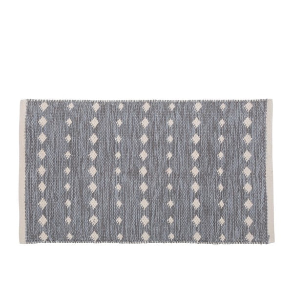 Sivý bavlnený koberec A Simple Mess Ank, 80 × 50 cm