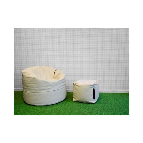 Hnedý sedací puf vhodný aj do exteriéru Pusku pusku Roll-image-2