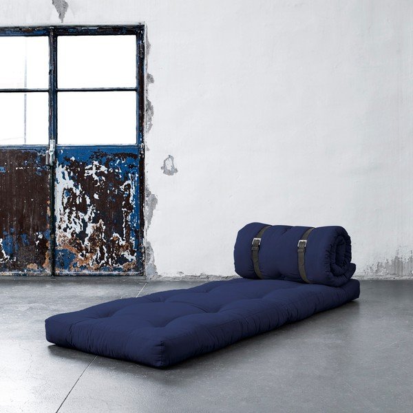 Variabilné kreslo s koženými popruhmi Karup Buckle Up Navy-image-2