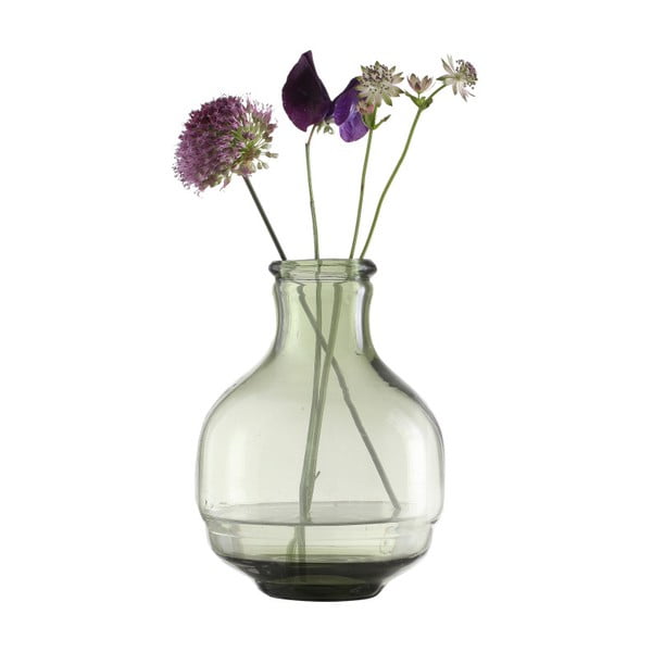 Zelená priehľadná váza A Simple Mess Vera