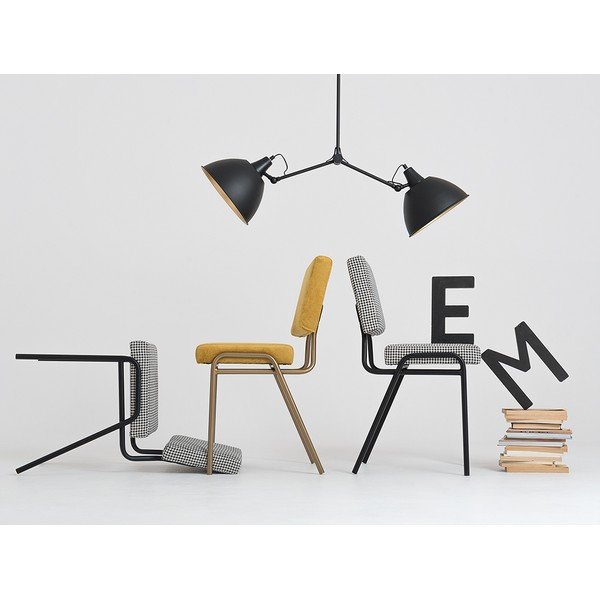 Bielo-čierna jedálenská stolička Simple - CustomForm-image-4