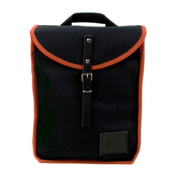 Čierny batoh s oranžovým detailom Mödernaked Orange Heap