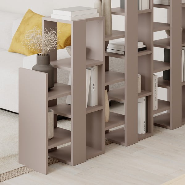 Sivobéžový regál 158x151 cm Anissa – Marckeric-image-4