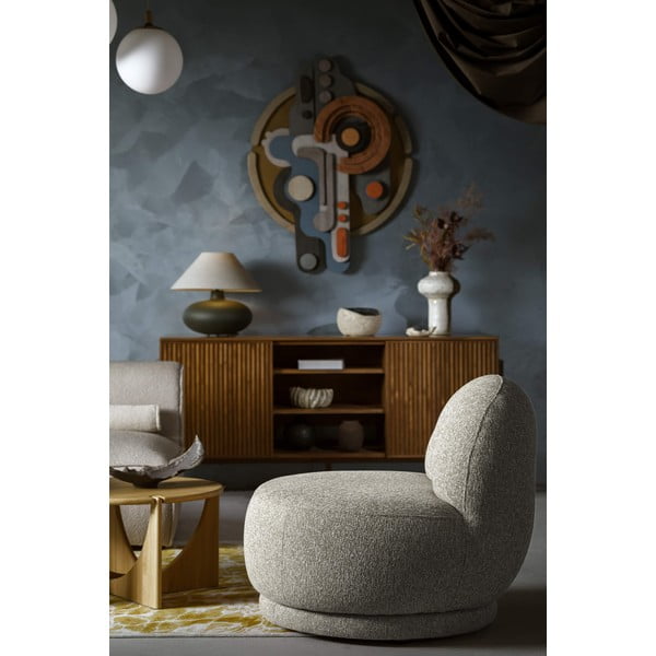 Sivo-hnedé kreslo Ovo – Miuform-image-4