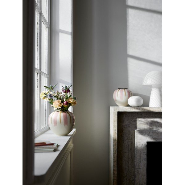 Bielo-ružová keramická váza ø 16 cm Canvas - Kähler Design-image-1