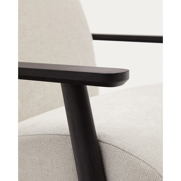 Béžové/krémové ženilkové kreslo Meghan – Kave Home-image-4