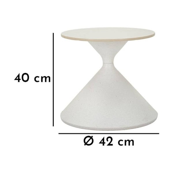 Okrúhly odkladací stolík s keramickou doskou ø 45 cm Fush – Mauro Ferretti-image-3