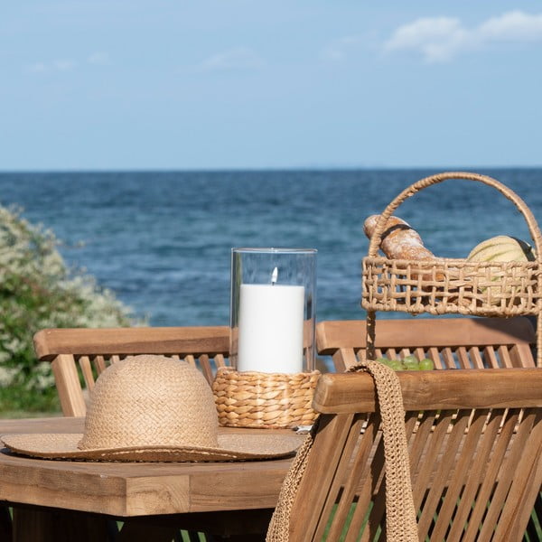 Lampáš z vodného hyacintu (výška 26 cm) Hurricane – House Nordic-image-1