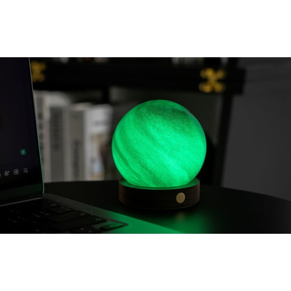 Tmavohnedá svetelná dekorácia na USB ø 8 cm Sand Storm – Gingko-image-3