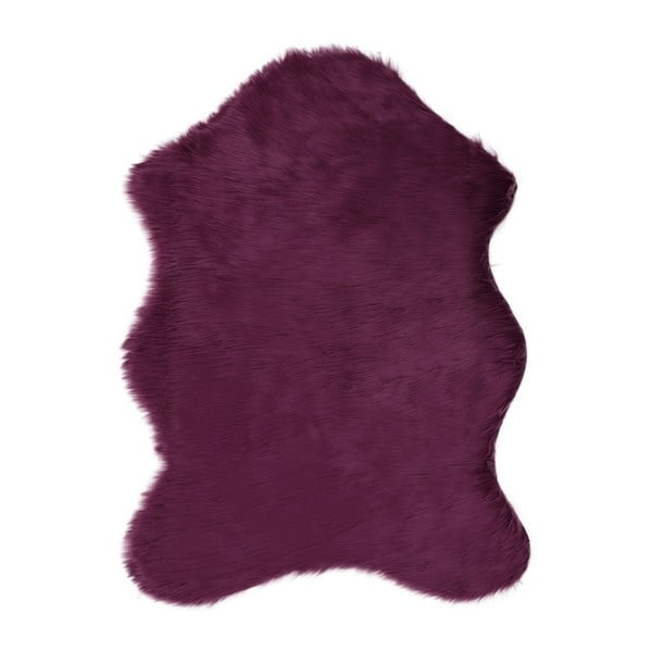 Fialový koberec z umelej kožušiny Pelus Purple, 75 × 100 cm