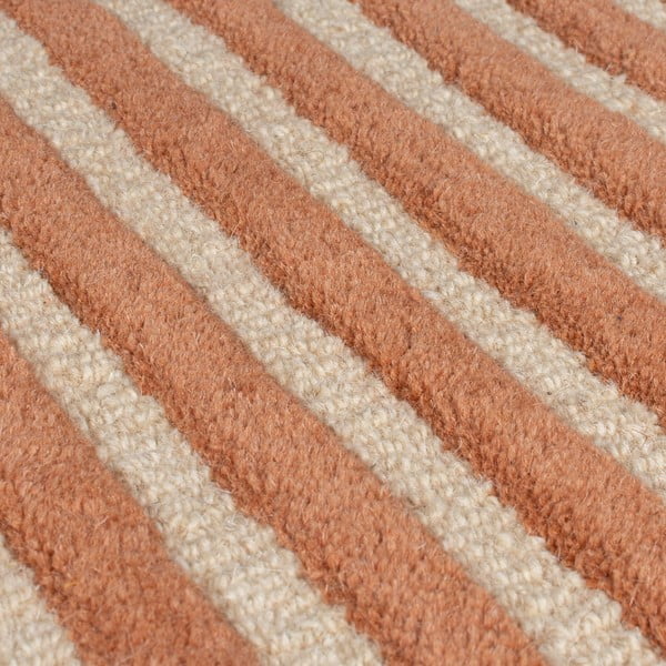 Ručne tkaný vlnený koberec v terakotovej farbe 200x290 cm Lozenge Terracotta – Flair Rugs-image-4