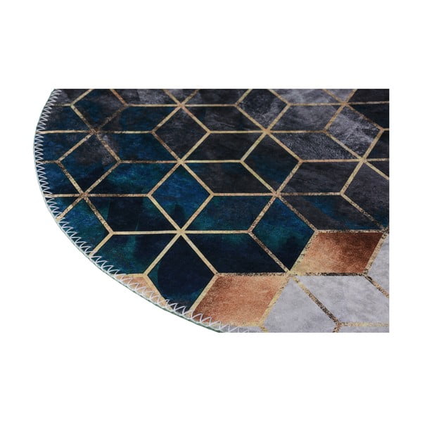 Umývateľný koberec v bielo-petrolejovej farbe 60x100 cm – Vitaus-image-2