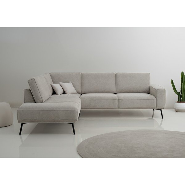 Sivobéžová ženilková rohová pohovka (ľavý roh/do L) Amsterdam – Scandic-image-1