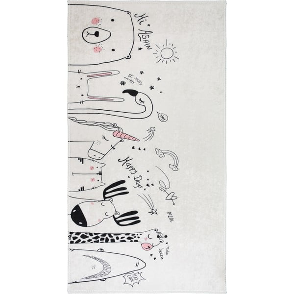 Slonovinový prateľný detský koberec 120x180 cm Animal Kingdom – Vitaus