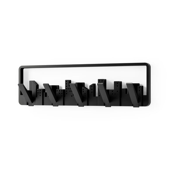 Čierny plastový nástenný vešiak Skyline - Umbra-image-3