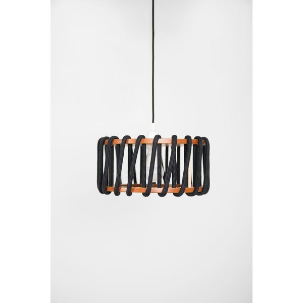 Čierne stropné svietidlo EMKO Macaron, 30 cm-image-1
