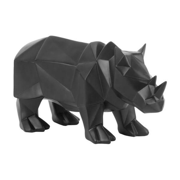 Matne čierna soška PT LIVING Origami Rhino