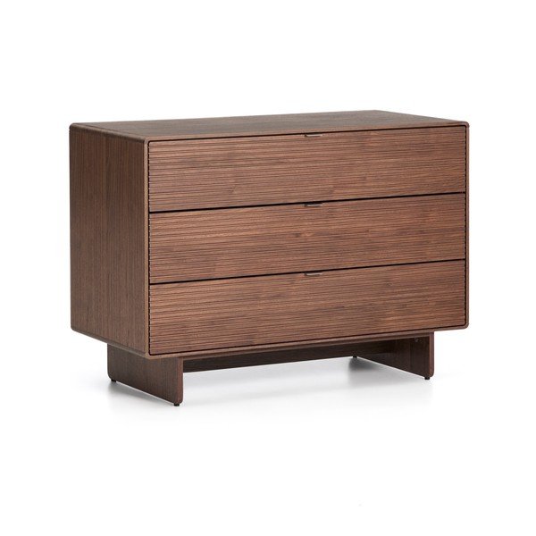Komoda v dekore orecha v tmavo prírodnej farbe 101x75x50 cm Norlen – Kave Home