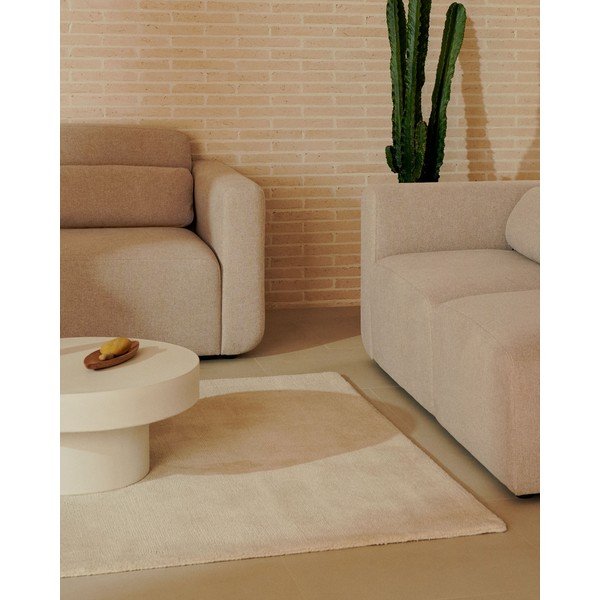 Krémový koberec 160x230 cm Empuries – Kave Home-image-1
