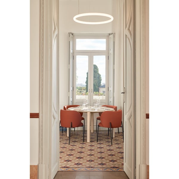 Červené čalúnené jedálenské kreslá v súprave 2 ks Mogi – Teulat-image-2