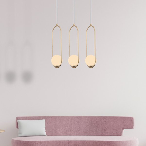 Závesné svietidlo v zlatej farbe Squid Lighting Arch, výška 146 cm-image-3