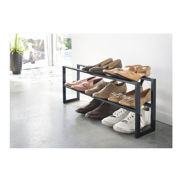 Čierna polica na topánky YAMAZAKI Line-image-1