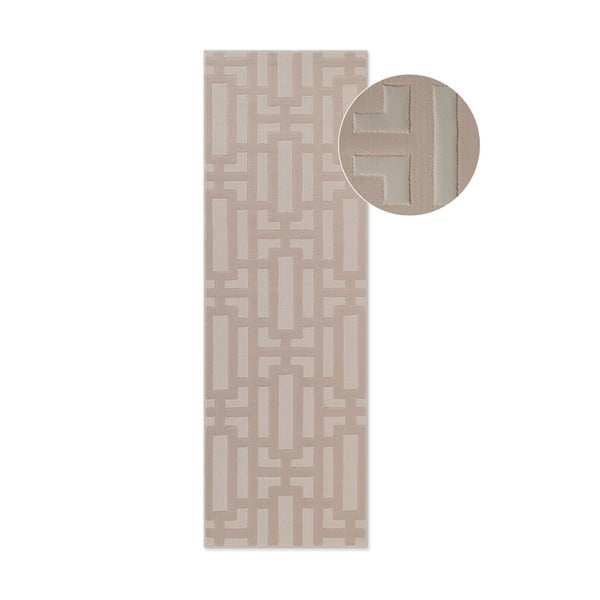 Béžový behúň 80x240 cm Perles Onyx – Elle Decoration