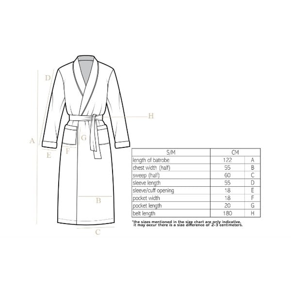 Sivý plyšový župan Tiseco Home Studio Cozy, S/M-image-1