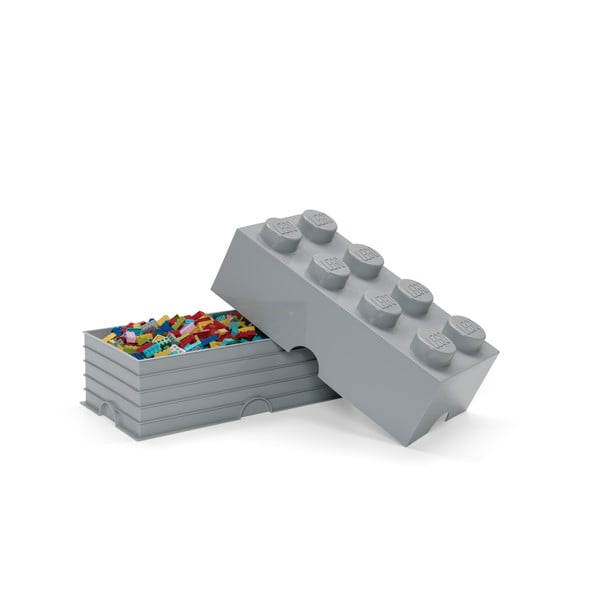 Sivý úložný box LEGO®-image-1