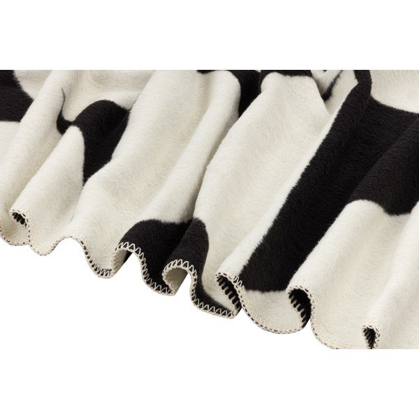 Čierna/krémovobiela deka 150x200 cm Tul – noo.ma-image-4