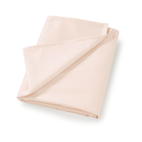 Béžová plachta z bavlneného saténu 180x260 cm Cotton Sateen – Bianca