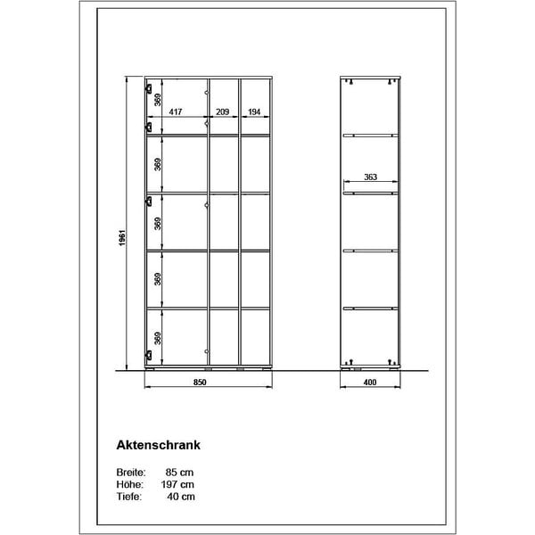 Knižnica Germania Lioni, výška 197 cm-image-3