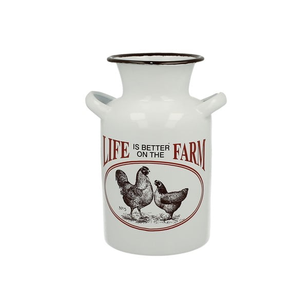 Smaltovaný džbán na mlieko Duo Gift Farm Life