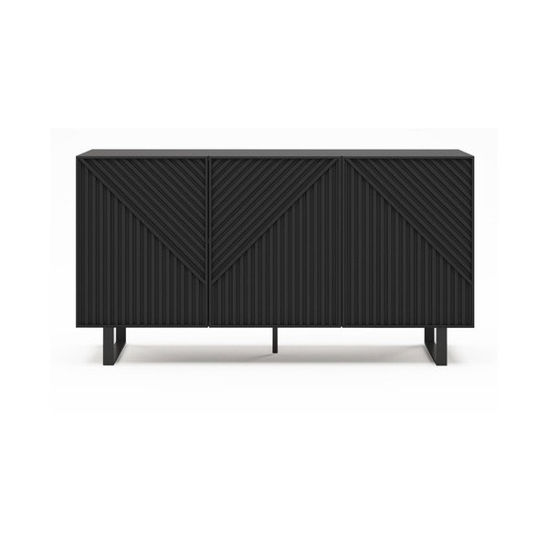 Čierna komoda 151x80x35 cm Peta – Marckeric