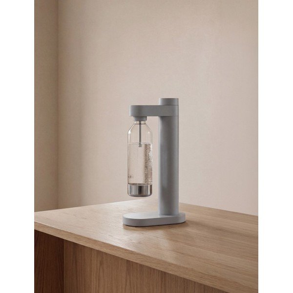 Sivý výrobník sódy z nehrdzavejúcej ocele Brus – Stelton-image-3