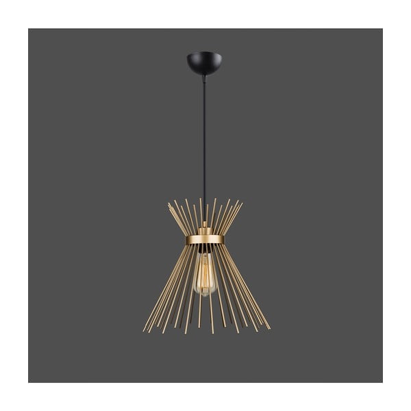 Kovové závesné svietidlo v zlatej farbe Izmir – Squid Lighting-image-1