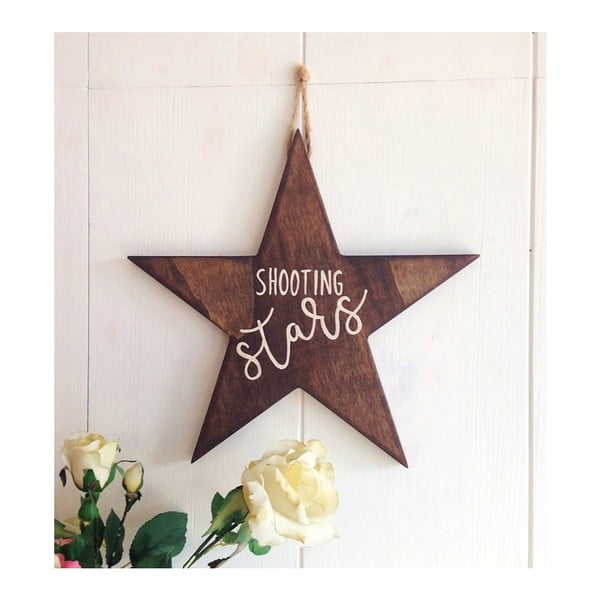 Vianočná nástenná dekorácia Shooting Star, 35 x 2 x 35 cm