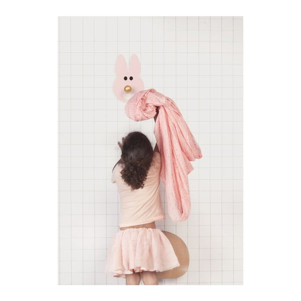 Vešiak Happy Rabbit Pink-image-1