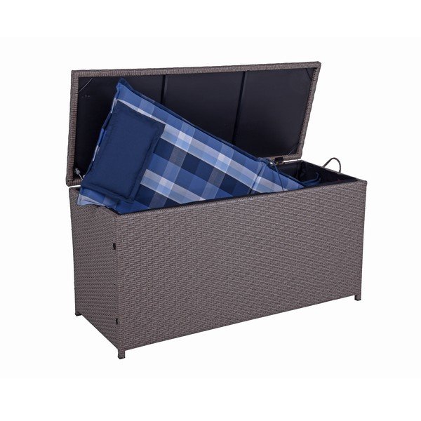 Hnedý záhradný úložný box Patras – Garden Pleasure-image-2