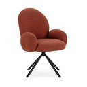 Kreslo v tehlovej farbe Dario – Marckeric