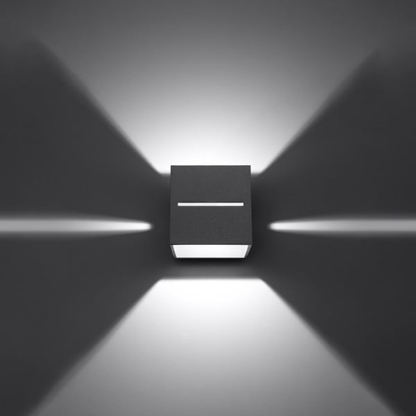 Sivé nástenné svietidlo Lorum – Sollux-image-3