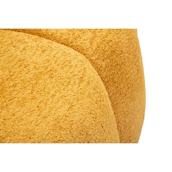 Pohovka z textílie buklé v horčicovej farbe 145 cm Ball – Mauro Ferretti-image-4